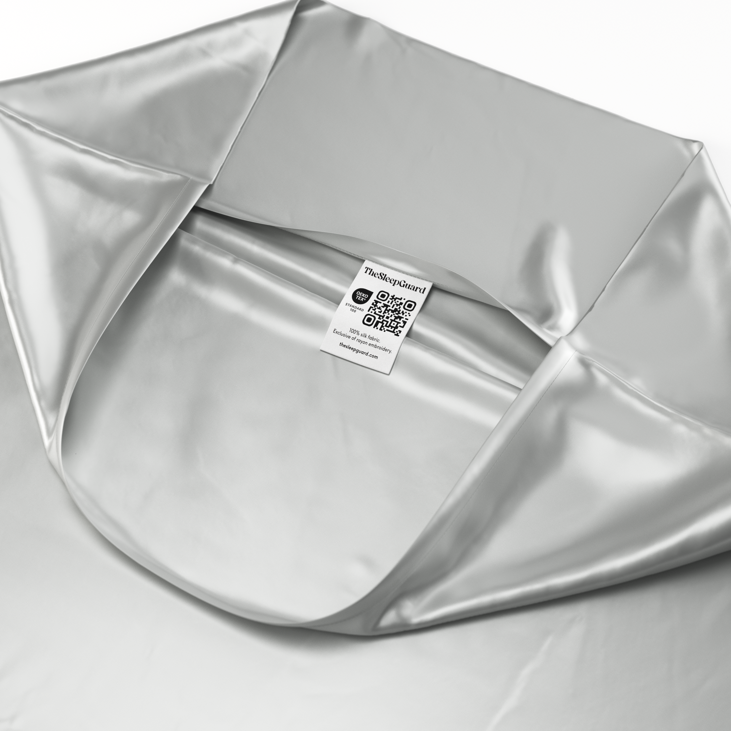 100% Mulberry Silk Pillowcase [22 Momme, 6A Grade] - Silver Grey, Standard Size