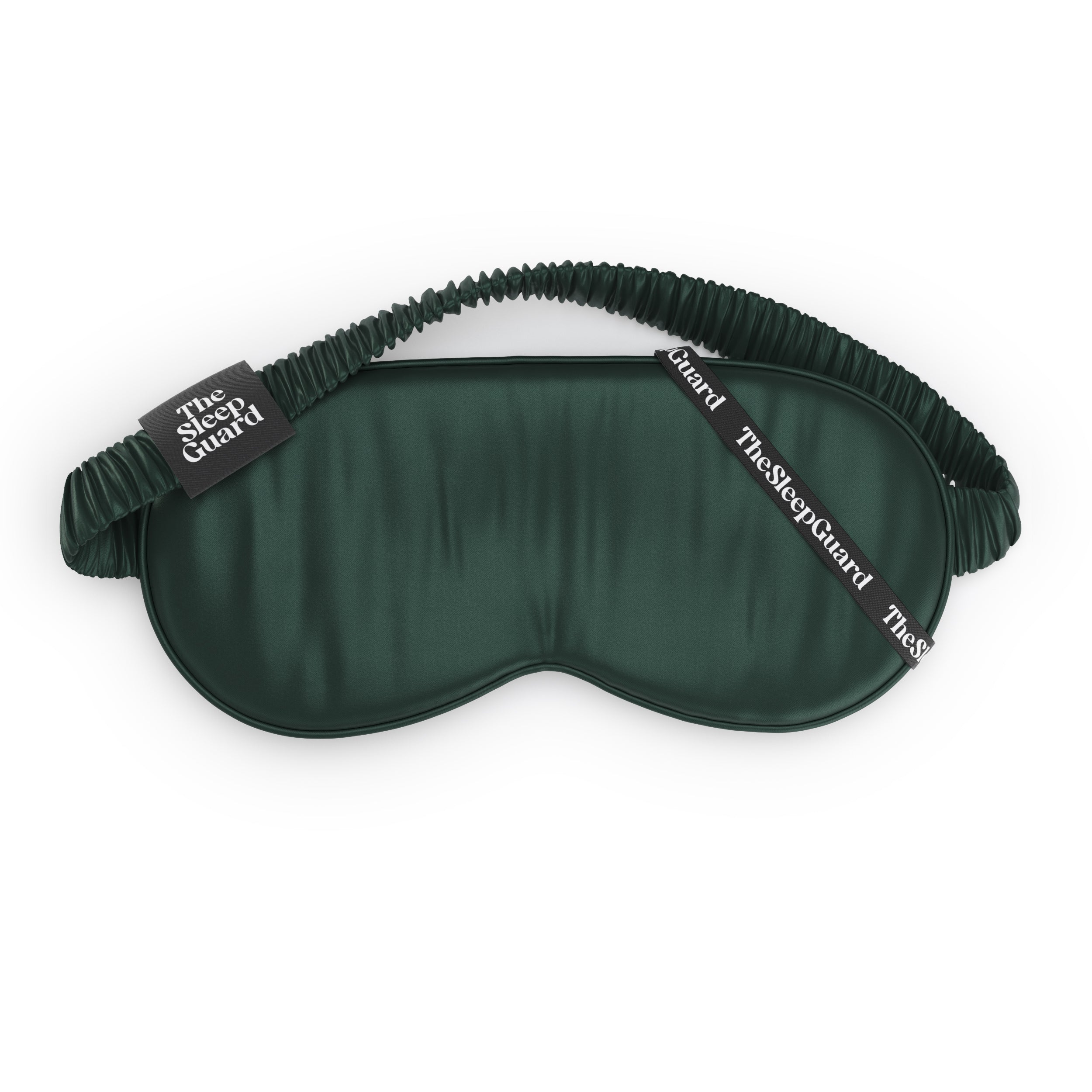 Pure Silk Sleep Mask [100% 6A Mulberry Silk, 22 Momme] - Racing Green