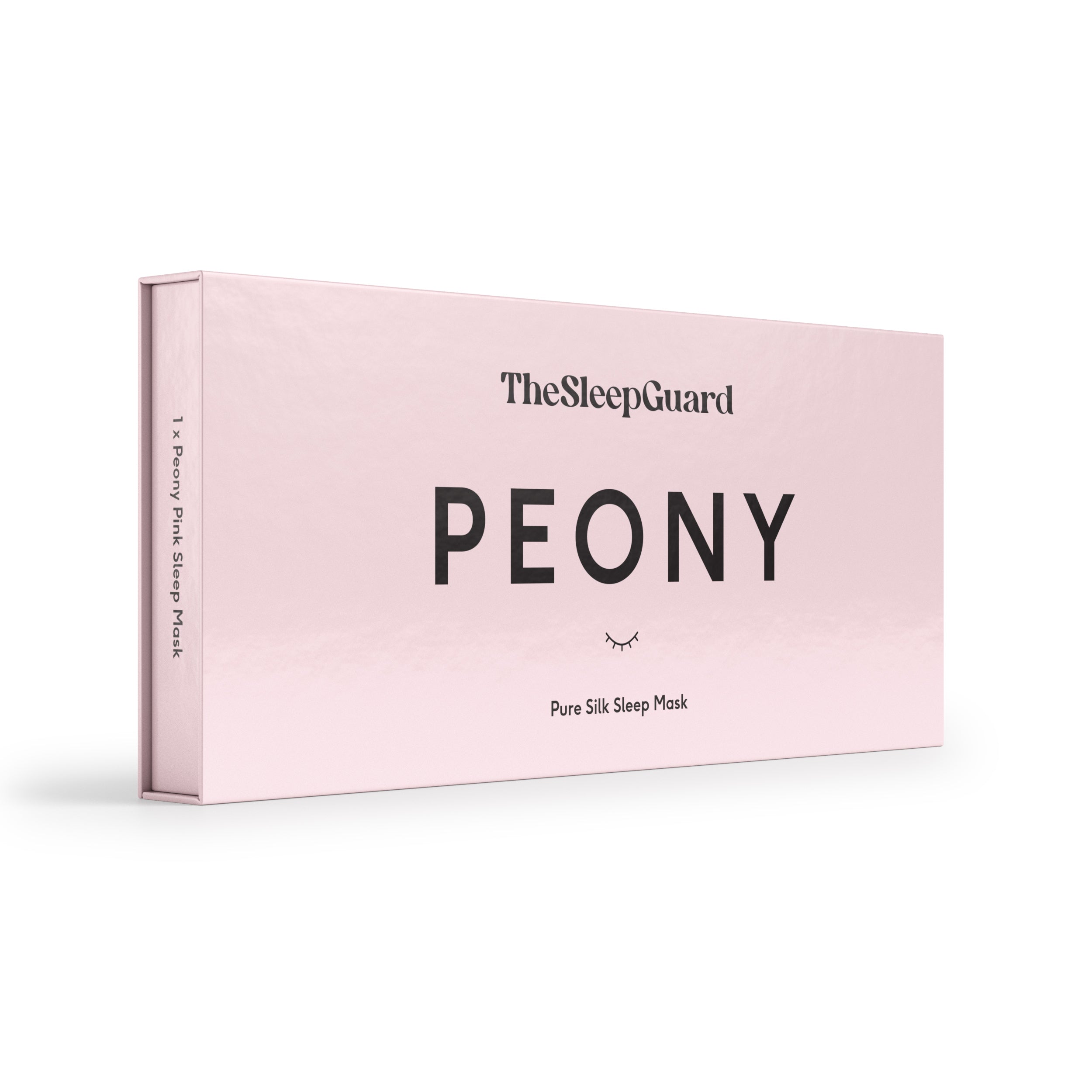 Pure Silk Sleep Mask [100% 6A Mulberry Silk, 22 Momme] - Peony Pink